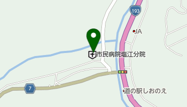 高松市民病院塩江分院の地図画像