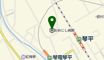 おおにし病院の地図画像