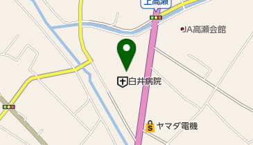 白井病院の地図画像