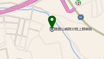 信貴山病院分院上野病院の地図画像
