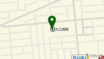 大江病院の地図画像