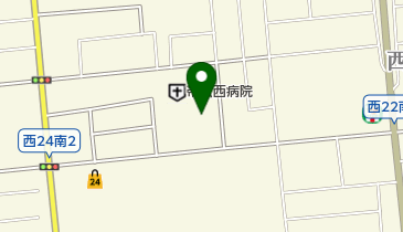 帯広西病院の地図画像