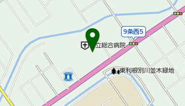 岩見沢市立総合病院の地図画像