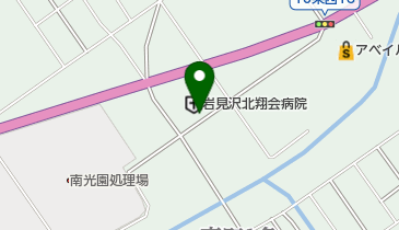 岩見沢北翔会病院の地図画像