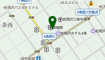 牧病院の地図画像