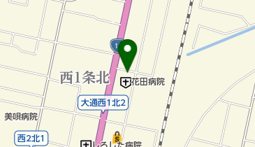 花田病院の地図画像