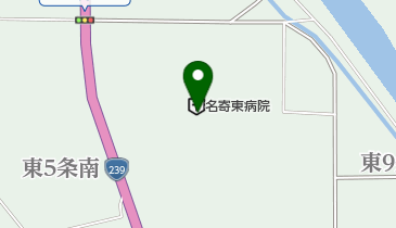 名寄東病院の地図画像