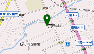 西病院の地図画像