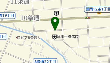 旭川十条病院の地図画像