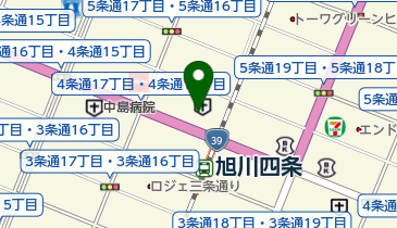 旭川ペインクリニック病院の地図画像