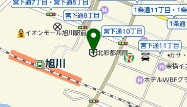 北彩都病院の地図画像