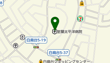 室蘭太平洋病院の地図画像