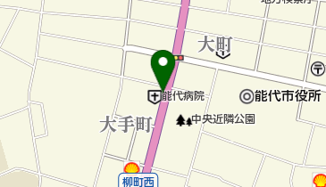 能代病院の地図画像