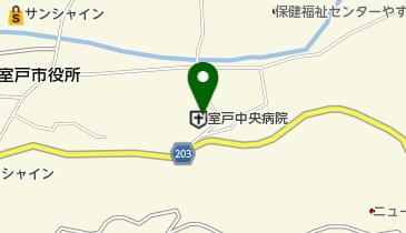 室戸中央病院の地図画像