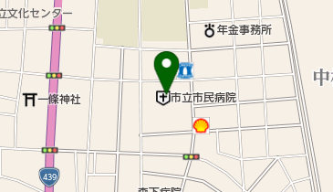 四万十市国民健康保険 四万十市立市民病院の地図画像