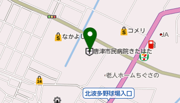 唐津市民病院きたはたの地図画像