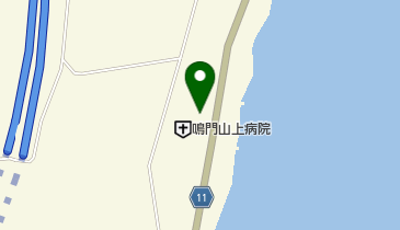 鳴門山上病院の地図画像