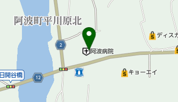 阿波病院の地図画像