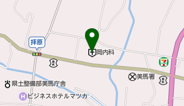 岡内科病院の地図画像