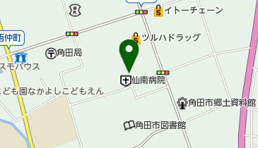 仙南病院の地図画像