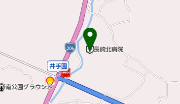 長崎北病院の地図画像