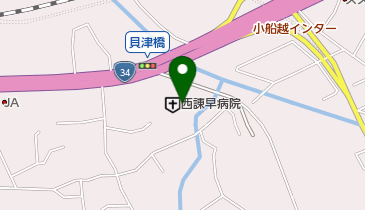 西諫早病院の地図画像