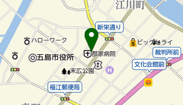 郡家病院の地図画像