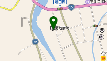 菊地病院の地図画像