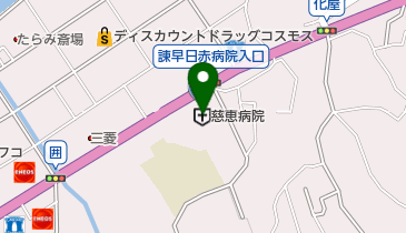 慈恵病院の地図画像