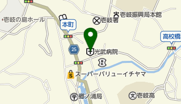 光武内科循環器科病院の地図画像