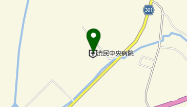渋民中央病院の地図画像