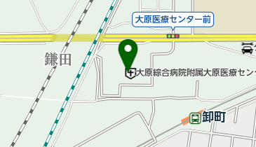 大原医療センターの地図画像