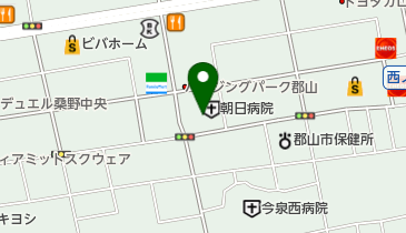 朝日病院の地図画像