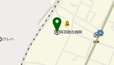 呉羽総合病院の地図画像