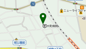 大町病院の地図画像