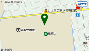 島根大学医学部附属病院の地図画像