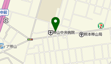 帯山中央病院の地図画像