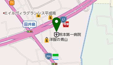 熊本第一病院の地図画像