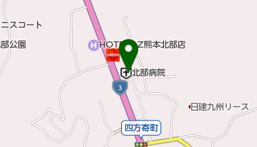 北部病院の地図画像