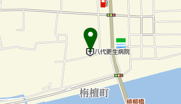 八代更生病院の地図画像