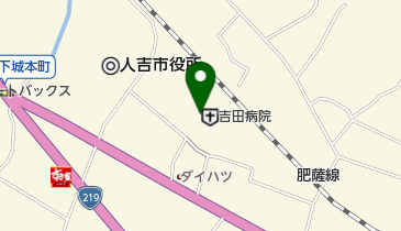 人吉こころのホスピタルの地図画像