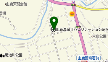 山鹿温泉リハビリテーション病院の地図画像