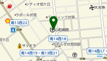 心和病院の地図画像