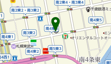 創成東病院の地図画像