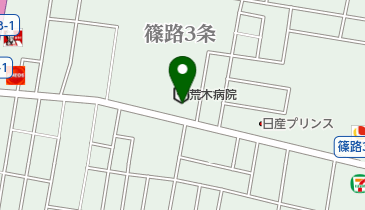 荒木病院の地図画像