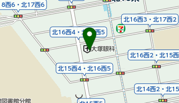 大塚眼科病院の地図画像