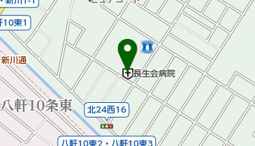 長生会病院の地図画像