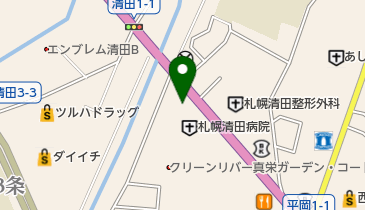 札幌清田病院の地図画像