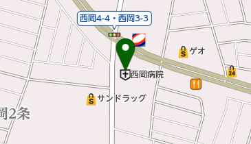 西岡病院の地図画像