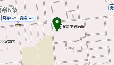 発寒リハビリテーション病院の地図画像